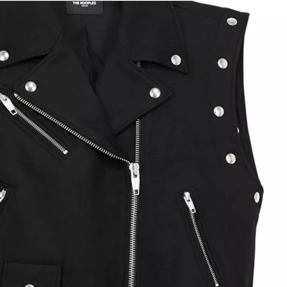 The Kooples Wool Biker Jacket - Picture 4 of 11